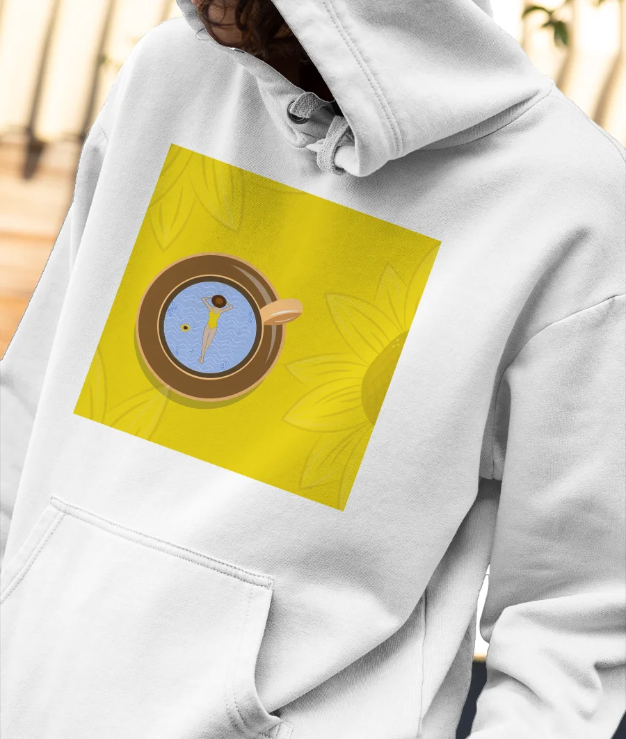 Sunflower Series Illustration 3 Front-Printed Hoodie