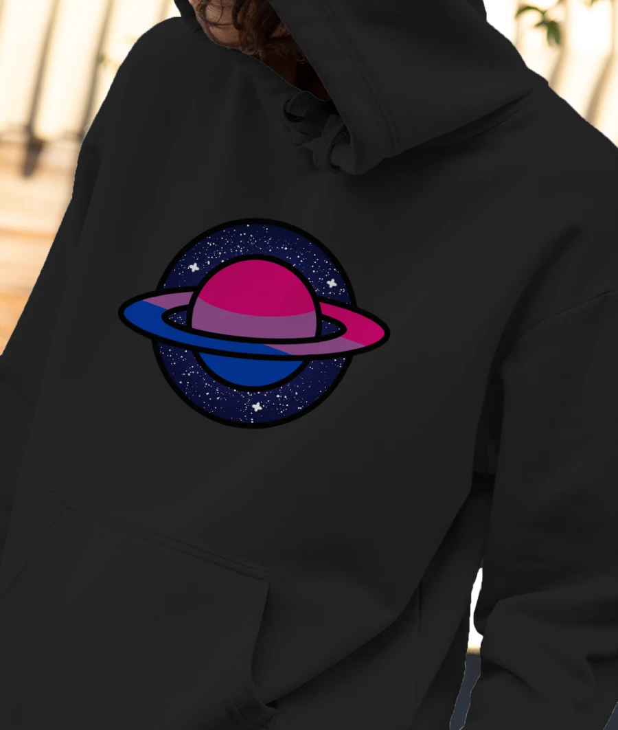 Planet Bi Front-Printed Hoodie