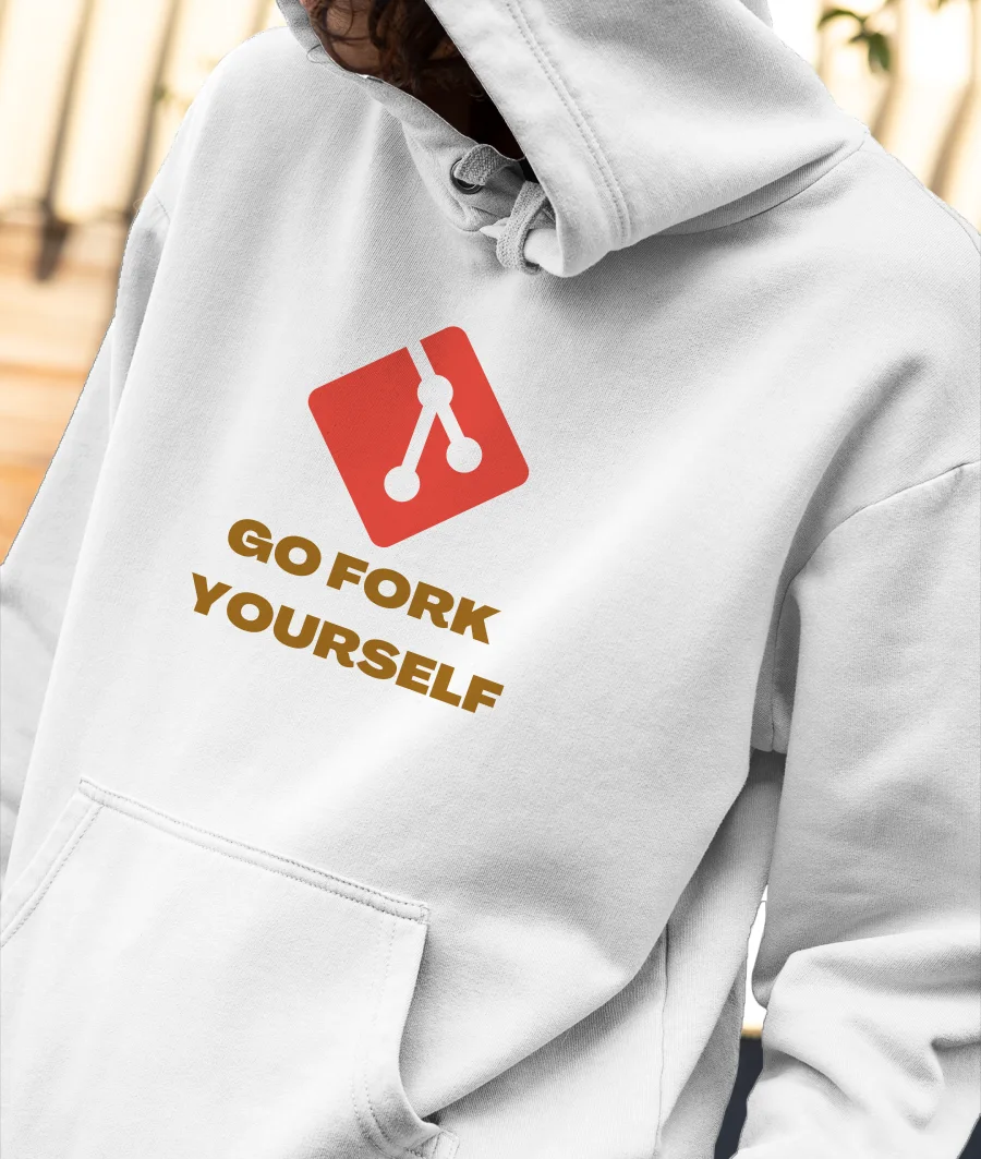 Go Fork yourself  Front-Printed Hoodie