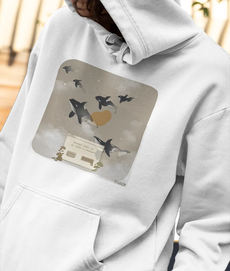 change Front-Printed Hoodie