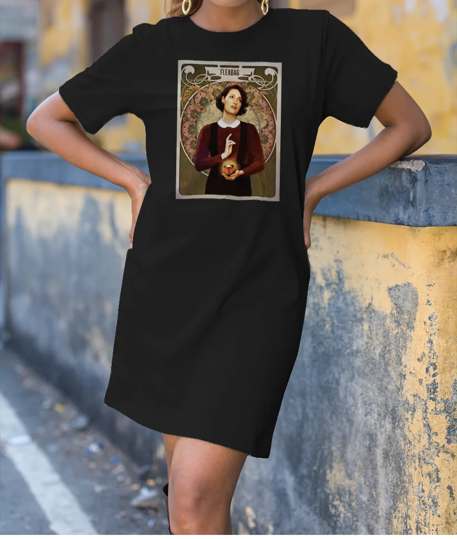 Fleabag Art Nouveau T-Shirt Dress