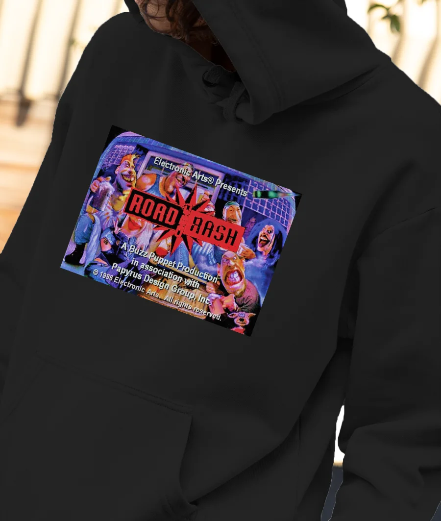 -Road Rash- 90s love  Front-Printed Hoodie