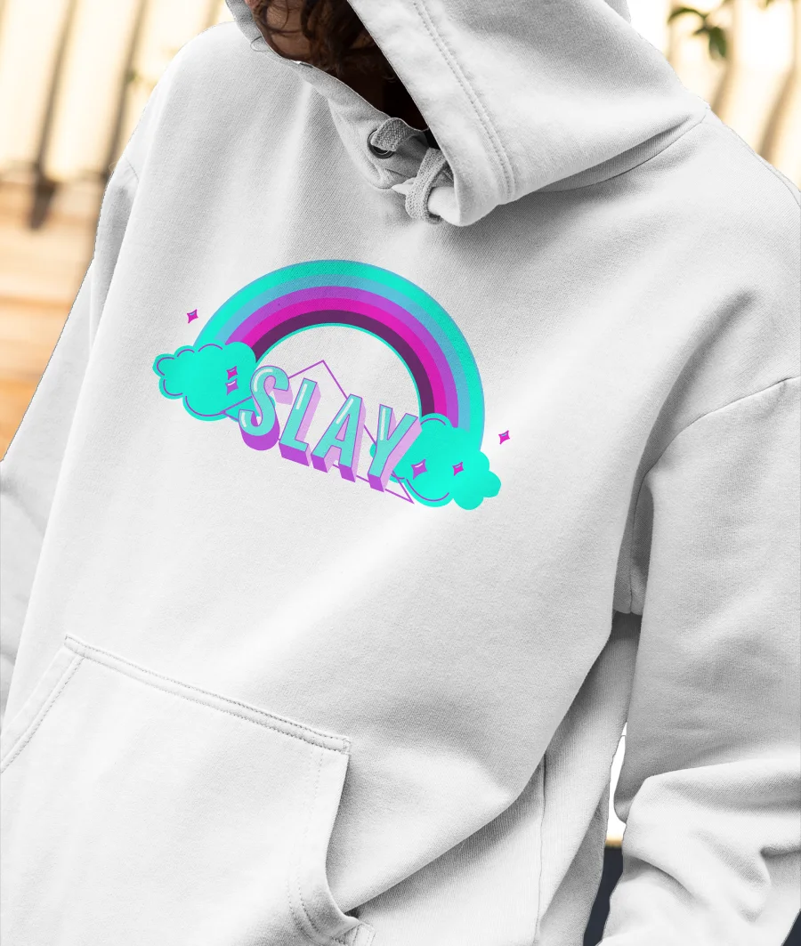 Slay Front-Printed Hoodie