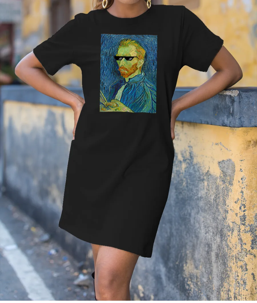 Van Gogh Thug T-Shirt Dress
