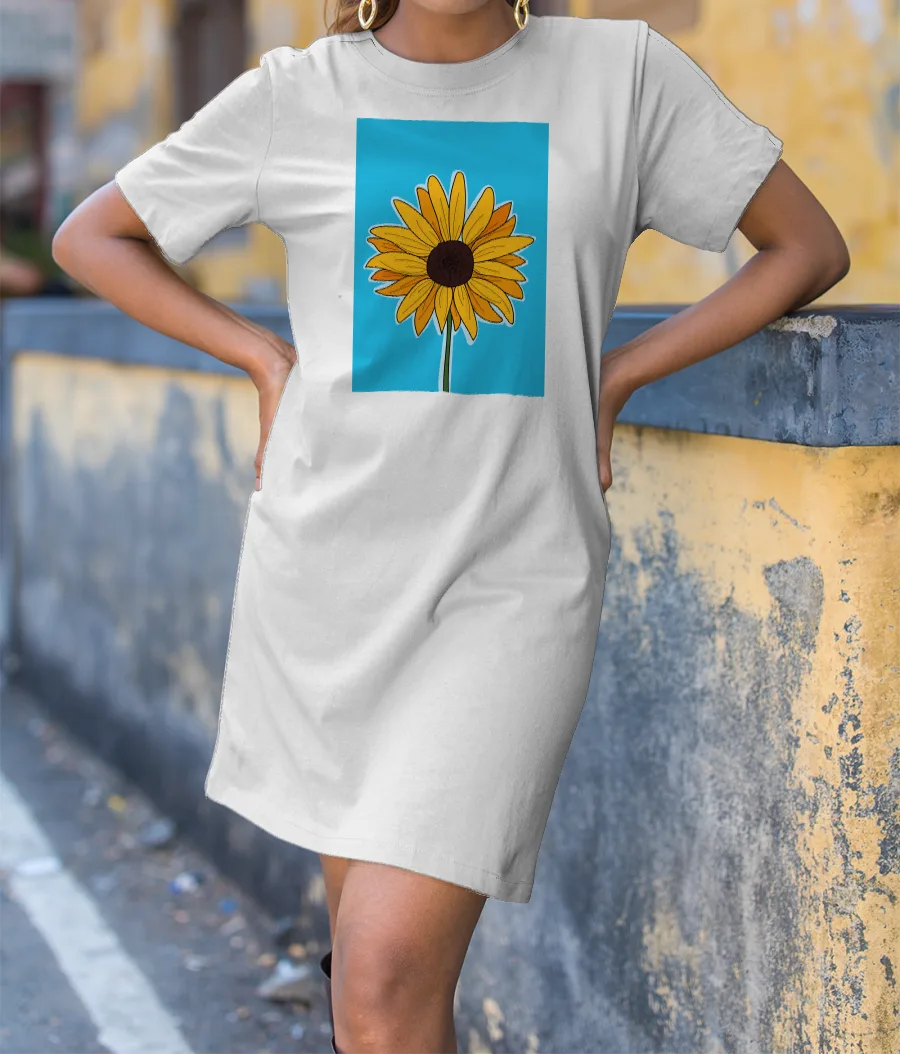 Sunflower - Blue T-Shirt Dress