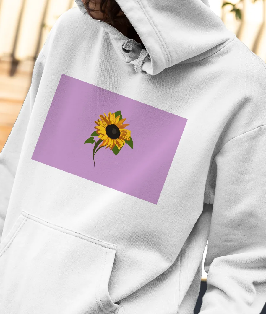 Sunflower Front-Printed Hoodie