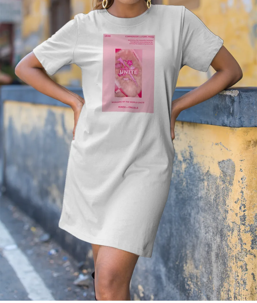 WORKERS Of the world unite - KARL MARX X BARBIE T-Shirt Dress