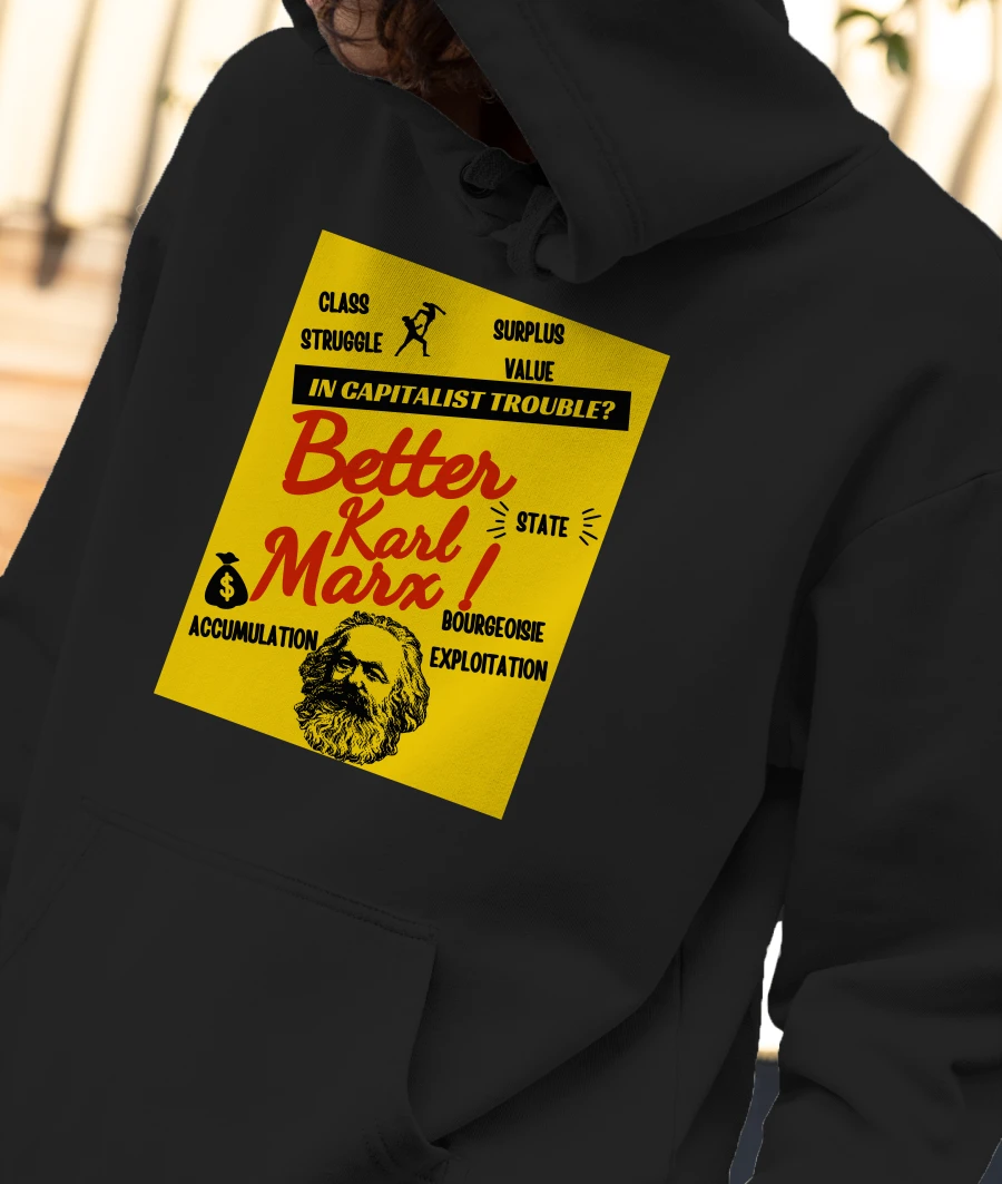 Better Karl Marx x Better call Saul x communism Front-Printed Hoodie