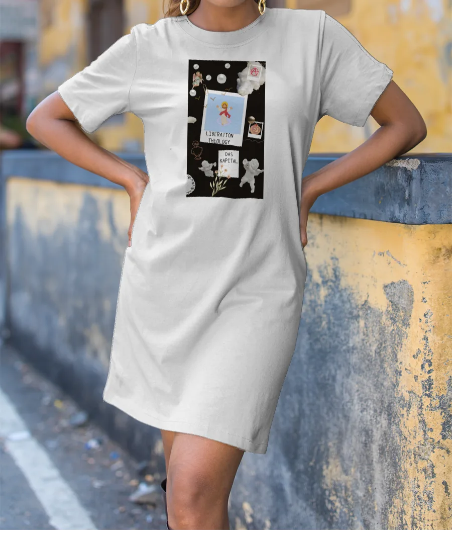 Jesus is communist x Karl Marx x Das kapital T-Shirt Dress