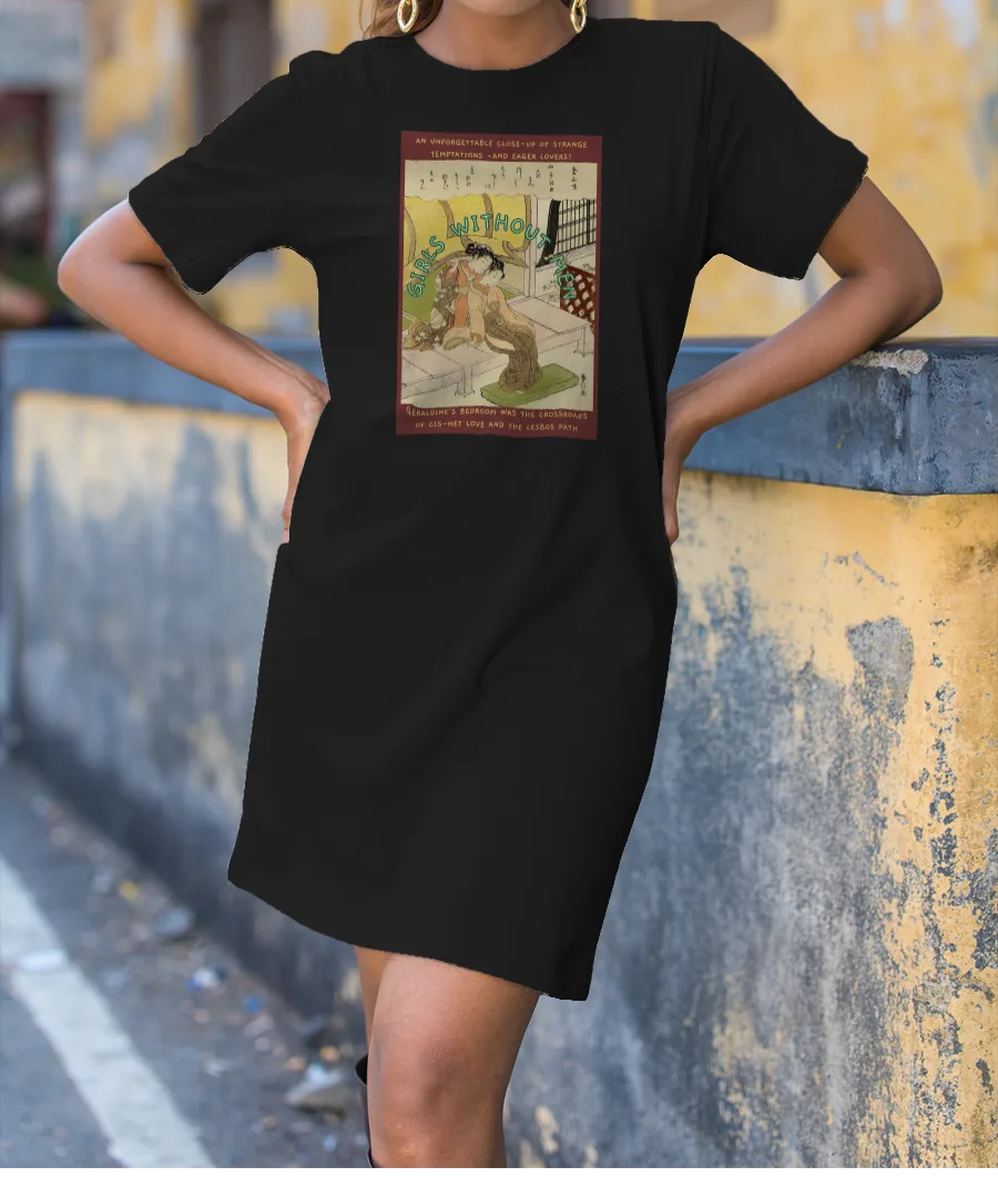 Vintage sarcastic lesbian art novel pride T-Shirt Dress