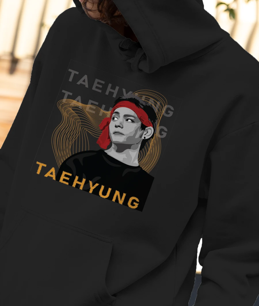 Taehyung BTSV Front-Printed Hoodie