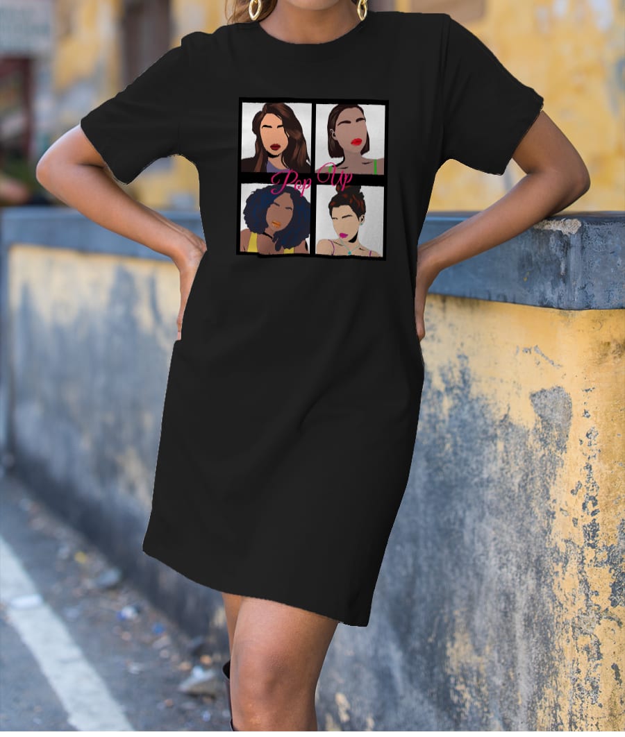 Pop Up T-Shirt Dress
