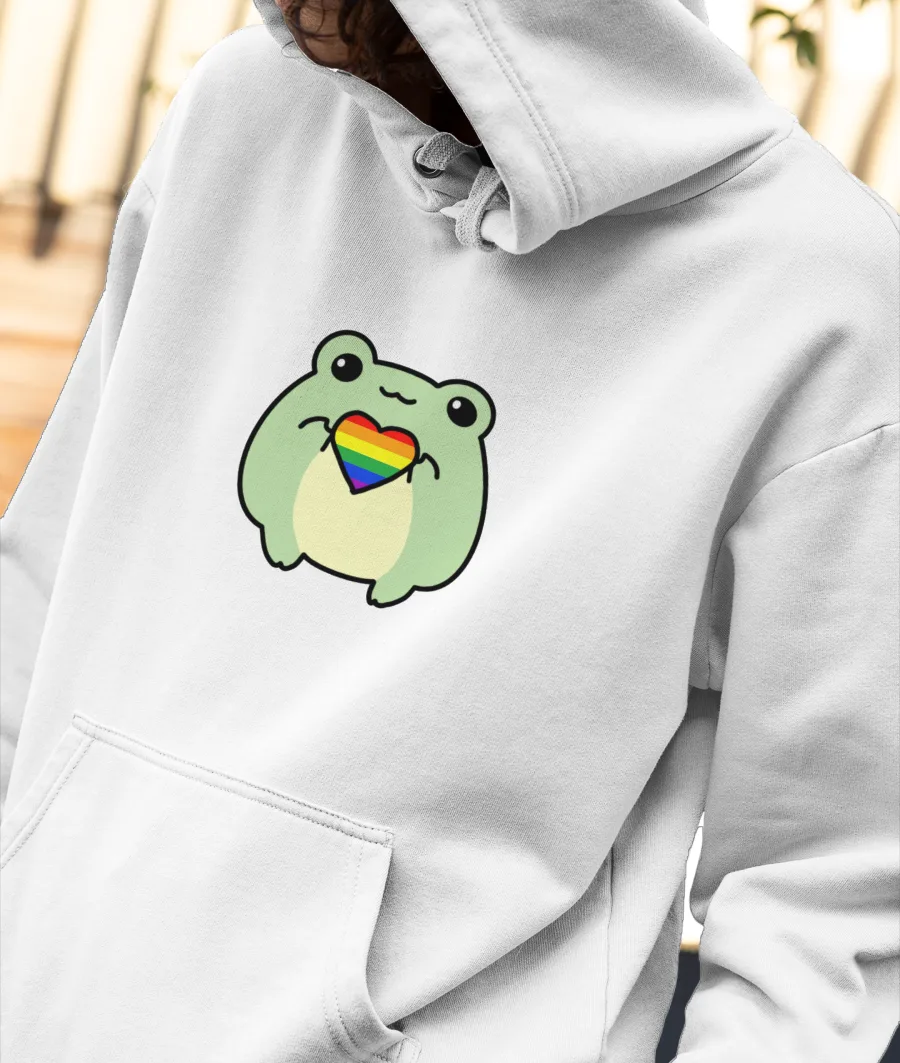 pride frog Front-Printed Hoodie