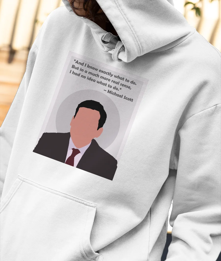 Michael Scott - "The Office" Front-Printed Hoodie