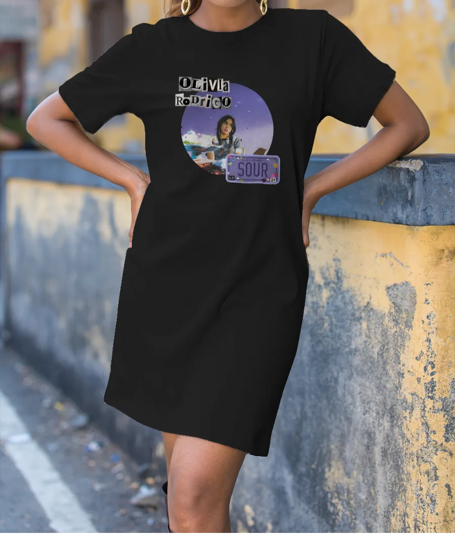 Olivia Rodrigo sour design T-Shirt Dress