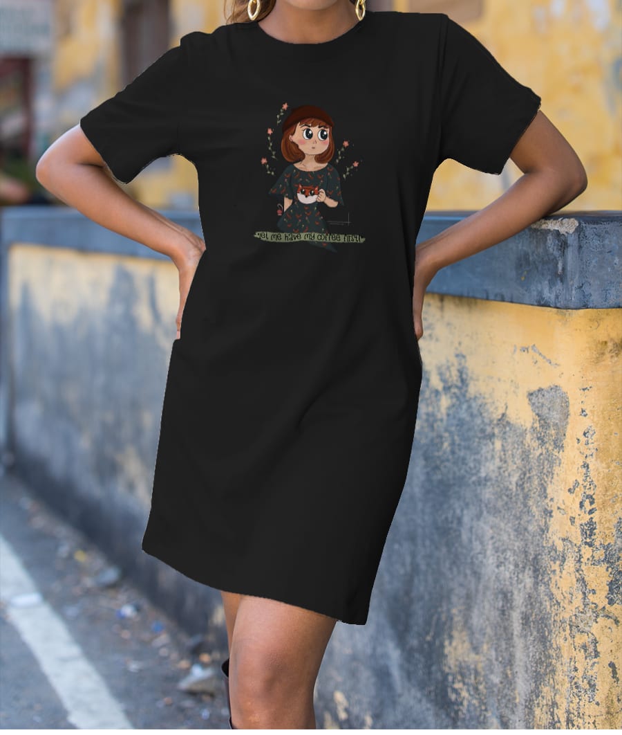 Coffee First- ACU T-Shirt Dress