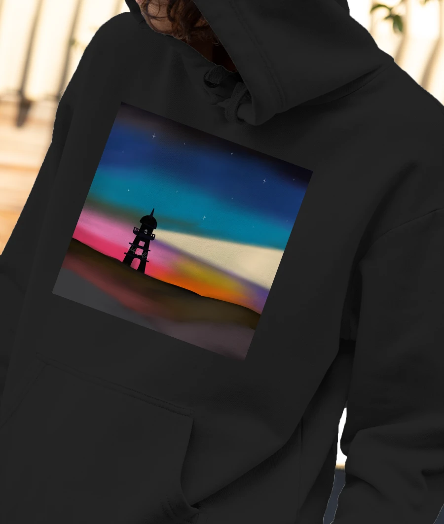 Lighthouse  Front-Printed Hoodie