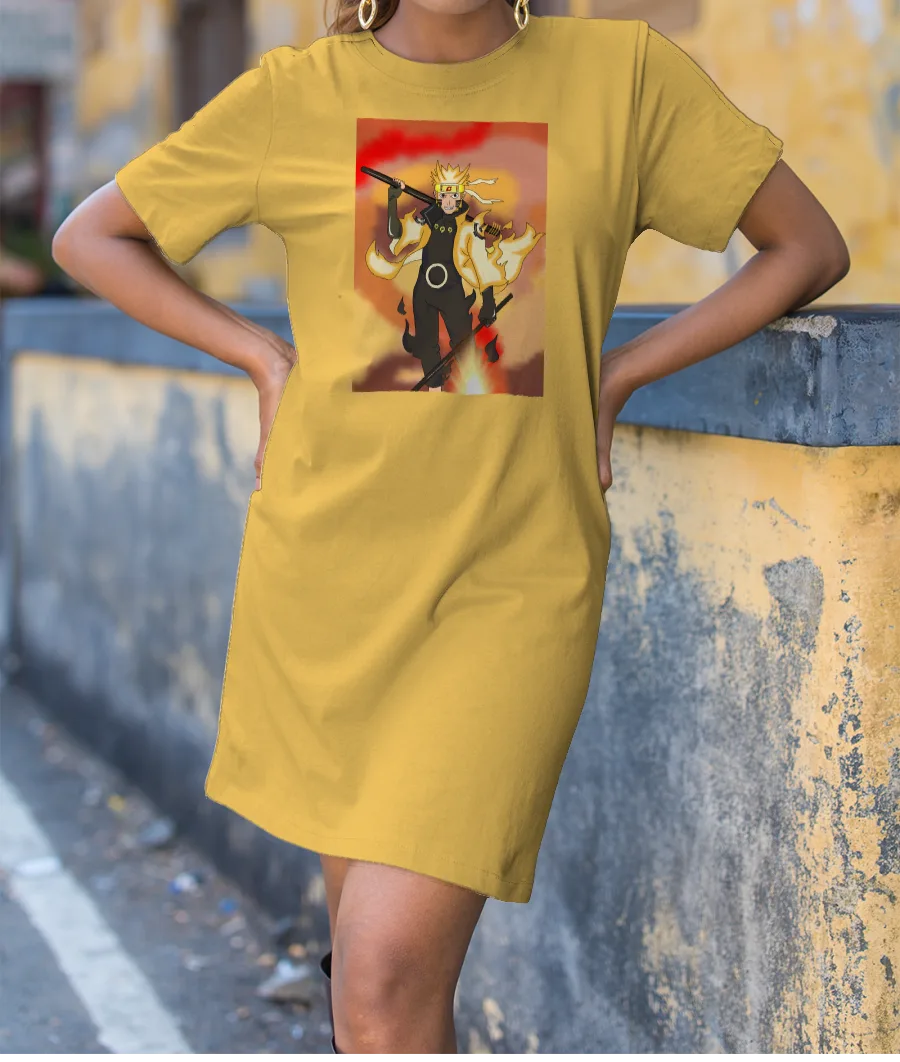 ANIME -NARUTO UZAMAKI  T-Shirt Dress