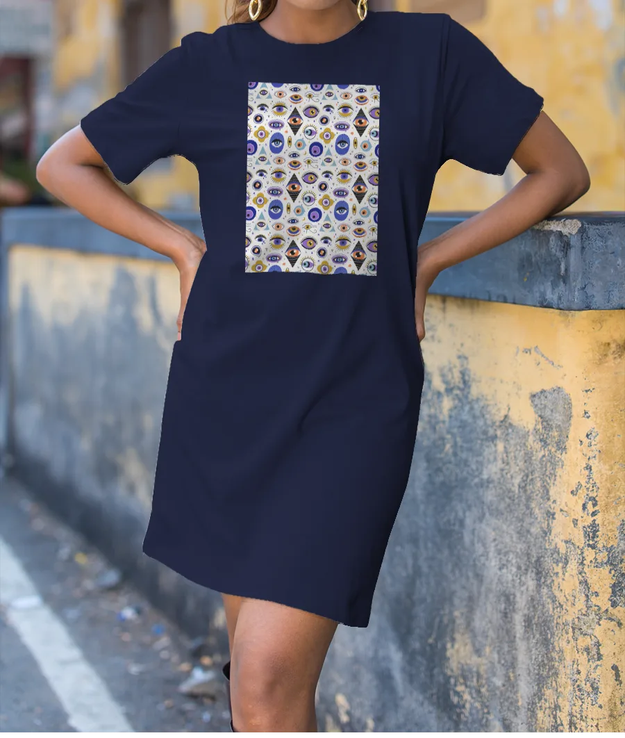 Greek evil eye T-Shirt Dress