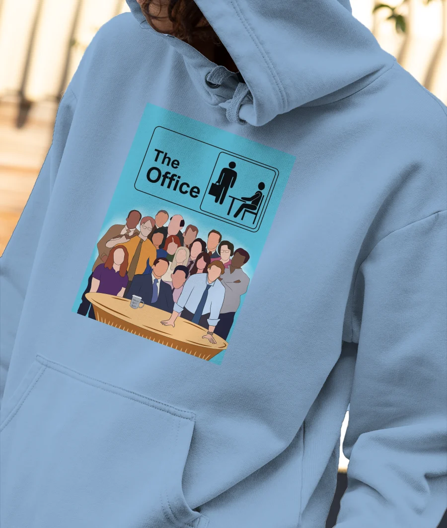 The office cast fanart Front-Printed Hoodie