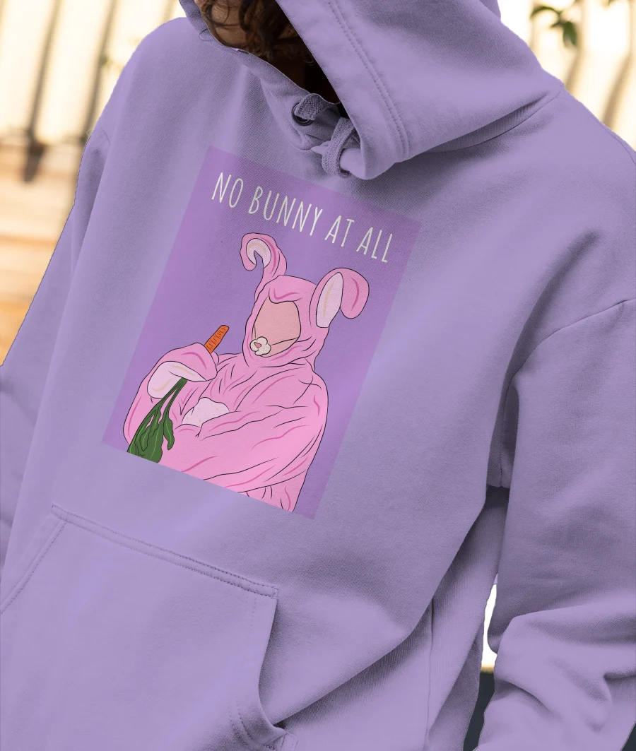 Chandler-No bunny at all Front-Printed Hoodie