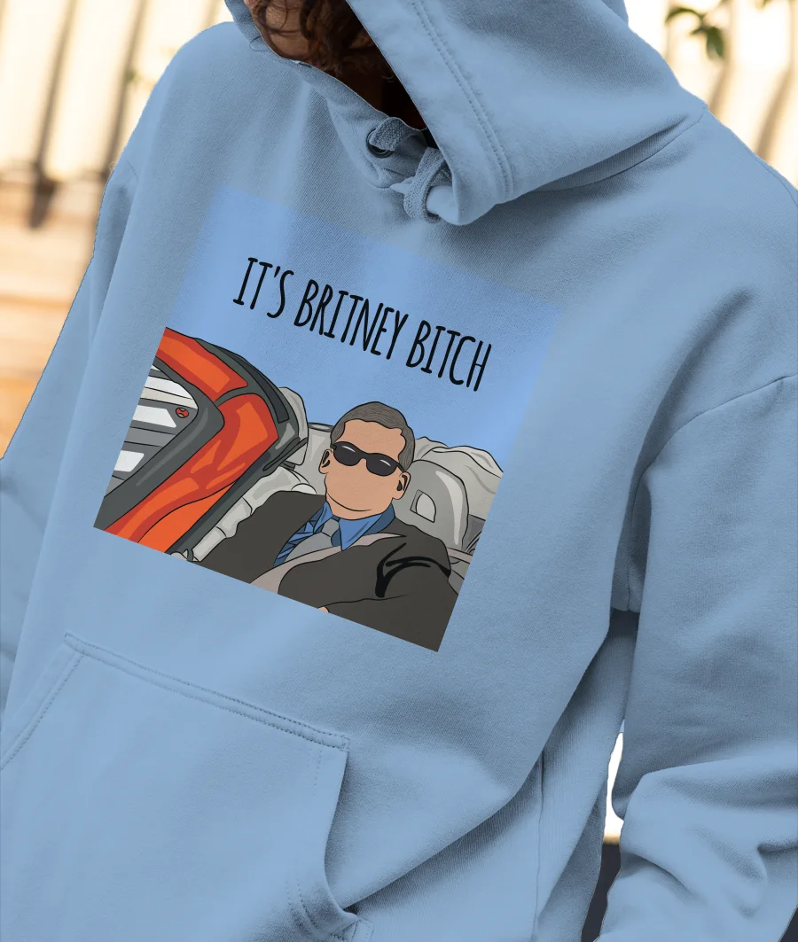 The office-Its britney bitch Front-Printed Hoodie