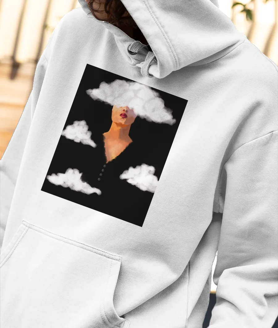 On the Clouds! Front-Printed Hoodie