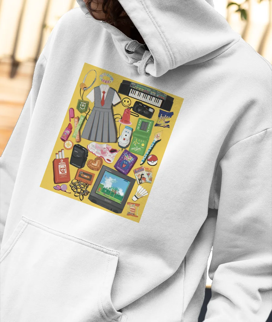 Childhood Objects  Front-Printed Hoodie