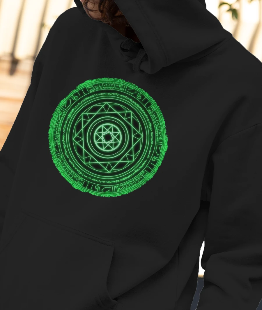 Dr. Strange Vector Circle Front-Printed Hoodie