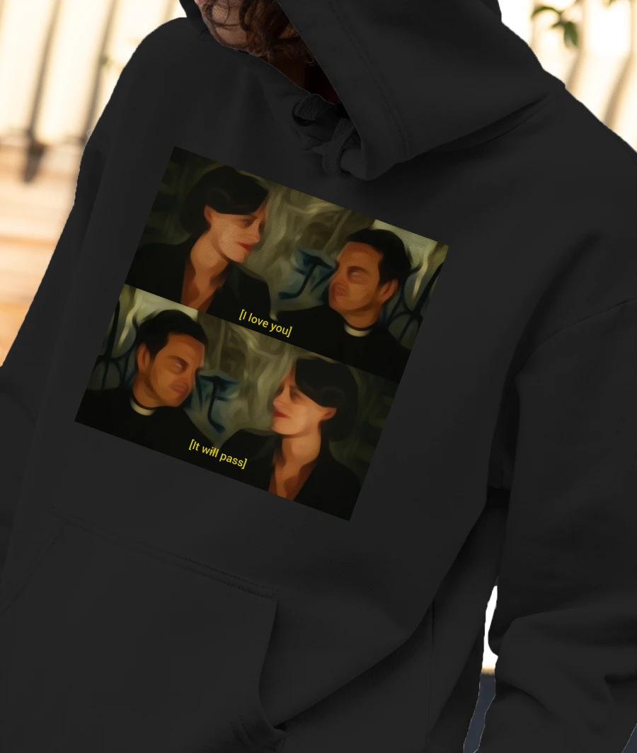 fleabag (it'll pass) oil painting Front-Printed Hoodie