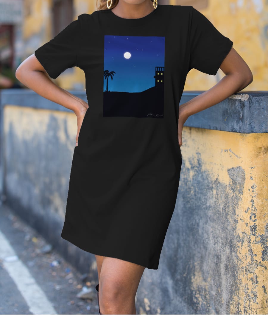 The Moon Light T-Shirt Dress