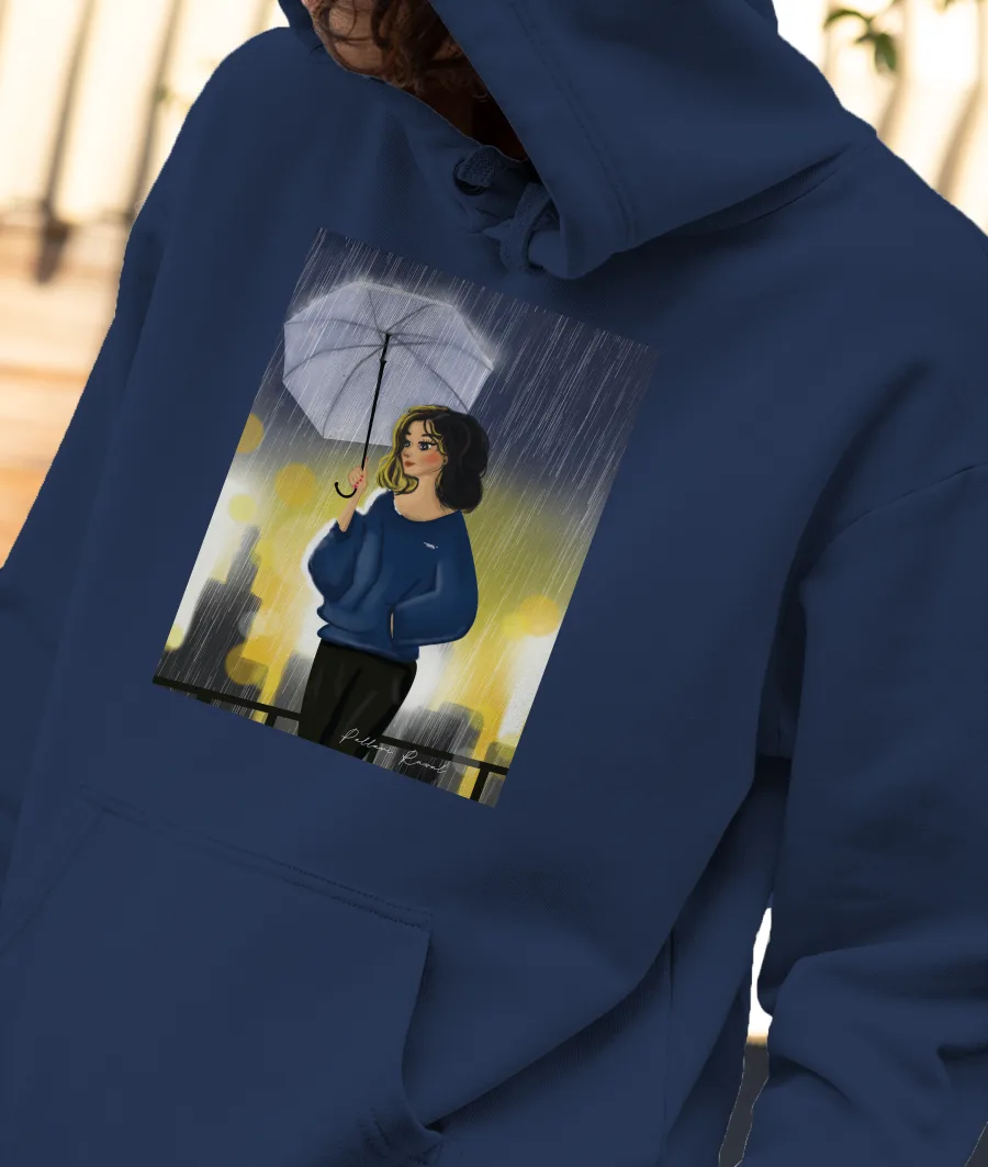Say hello to the Rain! Front-Printed Hoodie