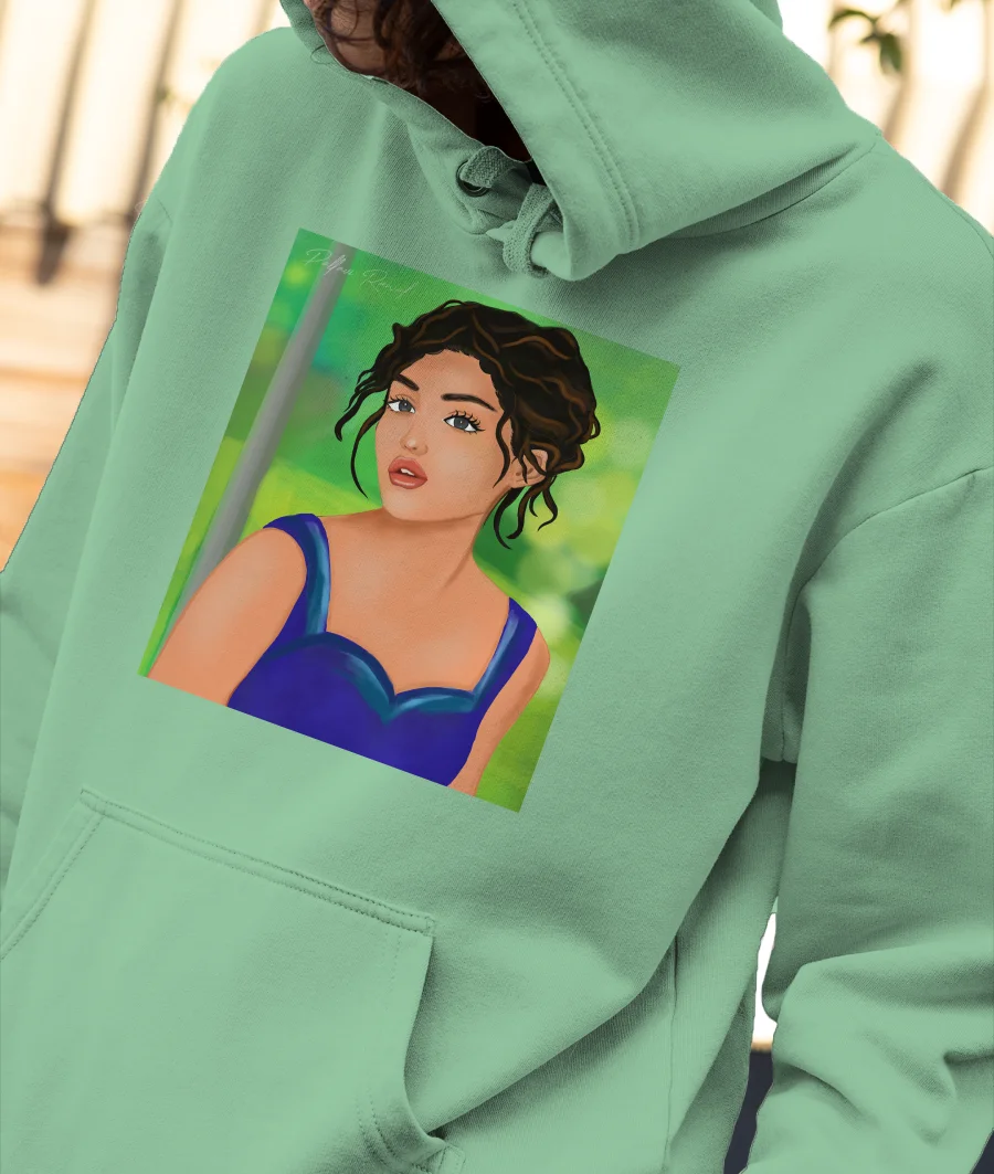 Absorbing the nature in me Front-Printed Hoodie