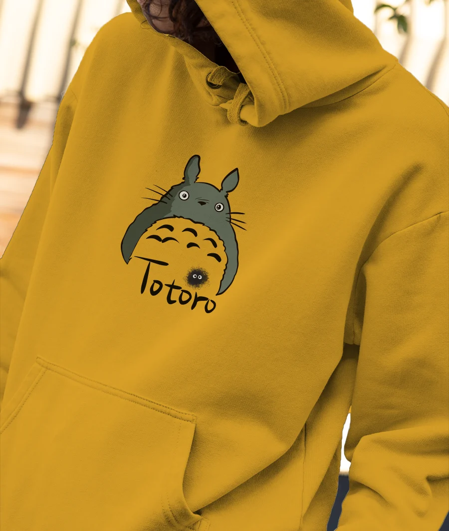 Totoro Front-Printed Hoodie