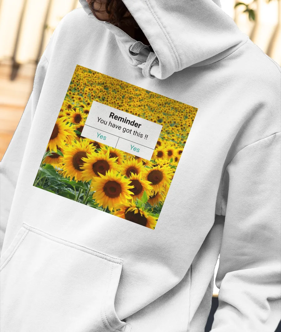 Daily Reminder 3 Front-Printed Hoodie