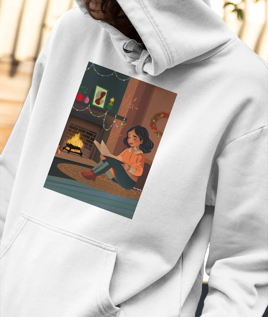 Cosy Christmas Front-Printed Hoodie