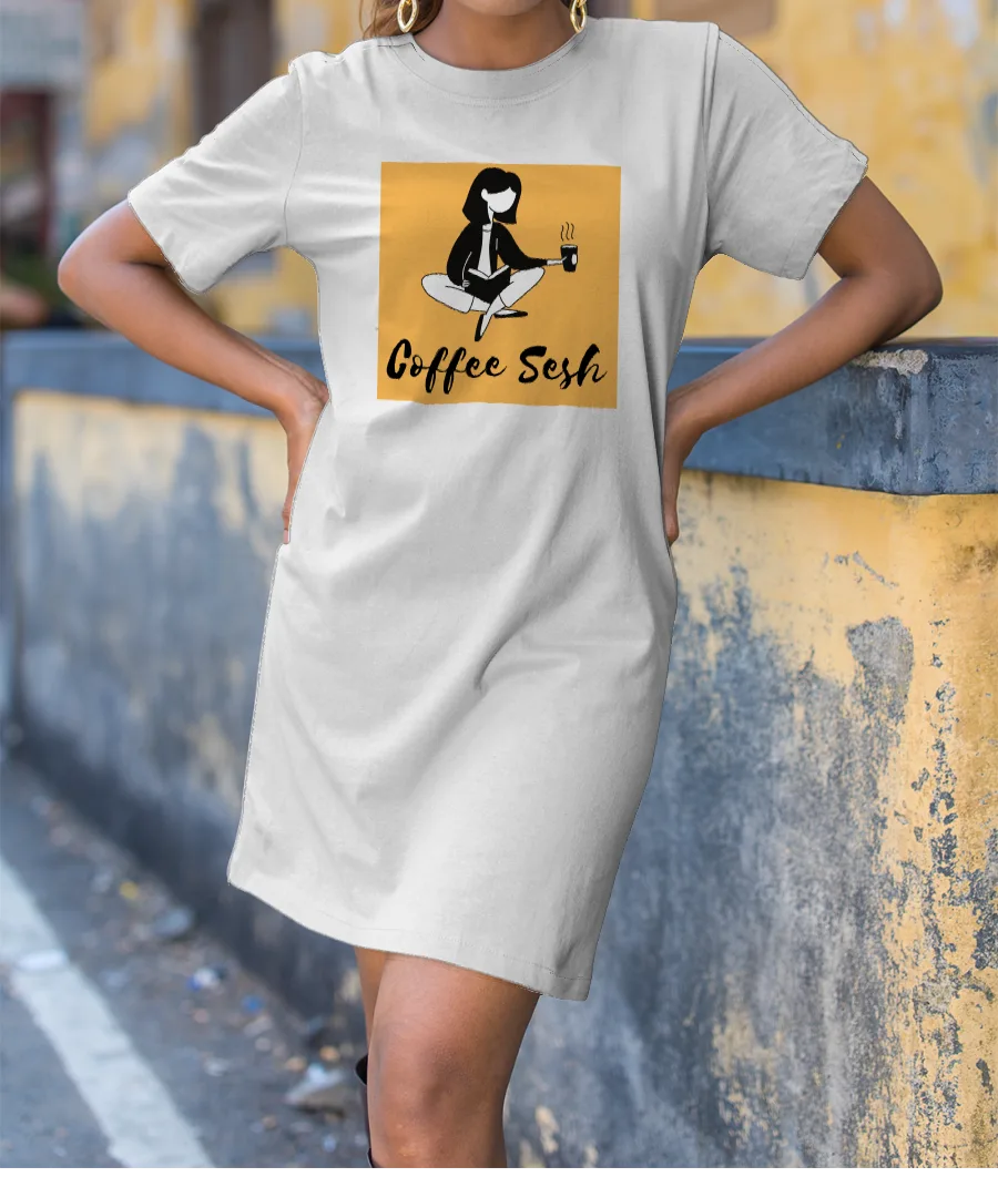 Coffee Session T-Shirt Dress