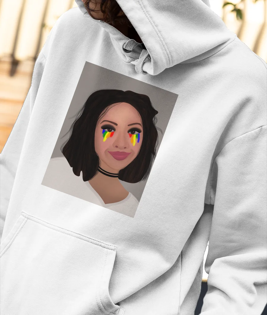 Pride eyes Front-Printed Hoodie