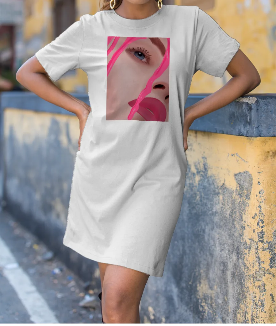 Dripping T-Shirt Dress