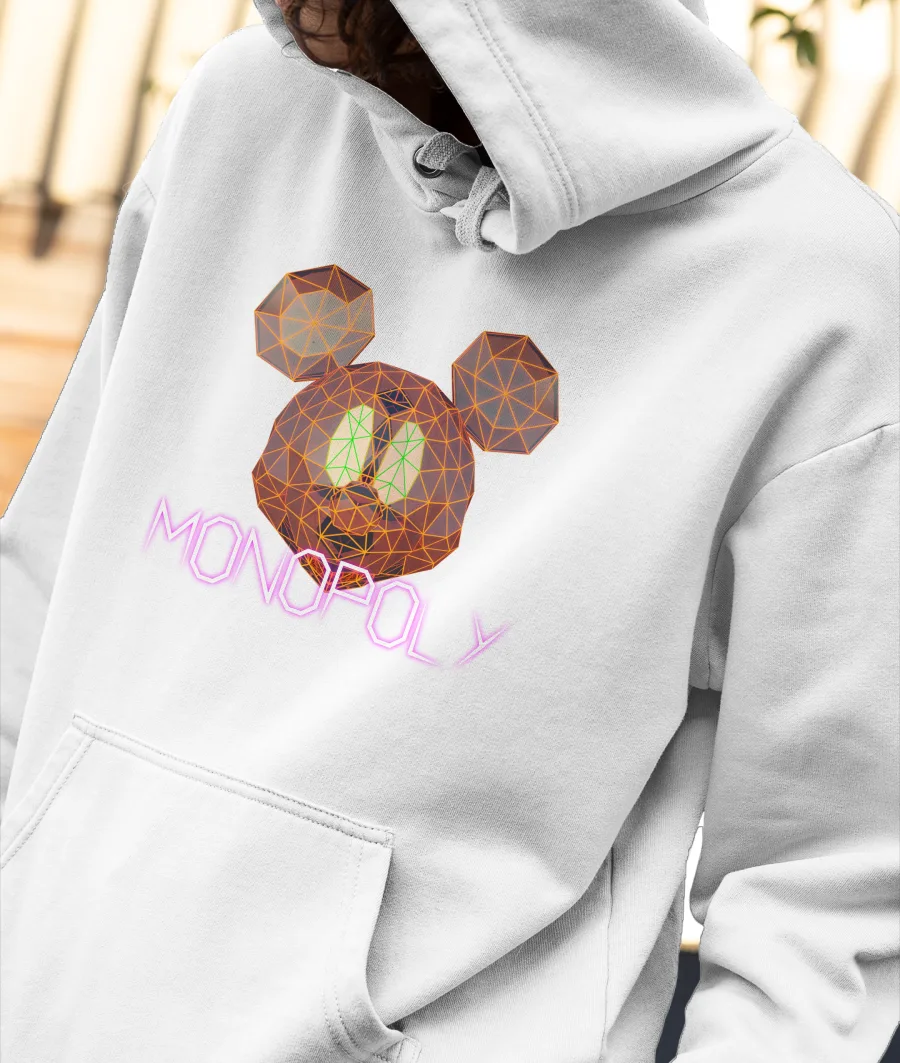 MONOPOLY MICKEY Front-Printed Hoodie