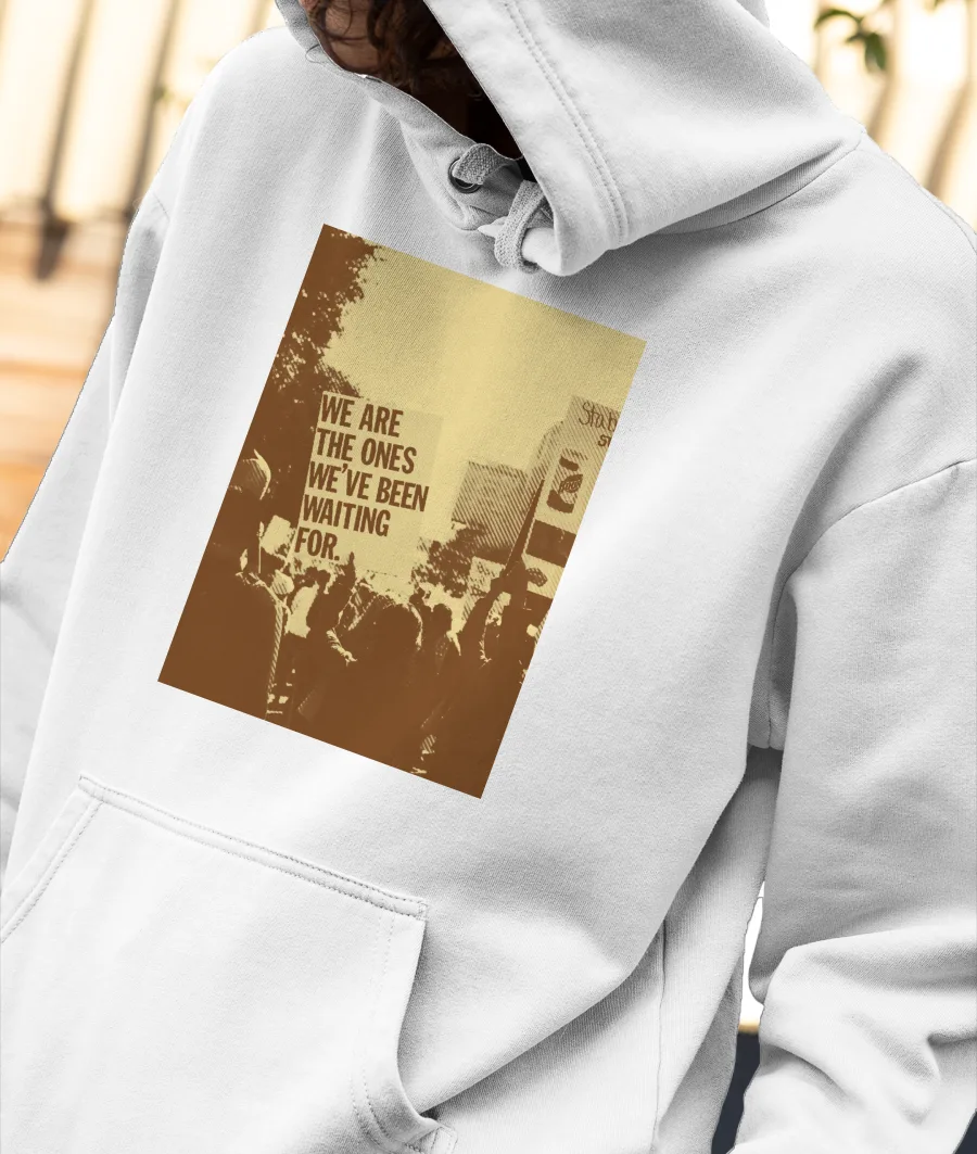 we are the revolution Front-Printed Hoodie