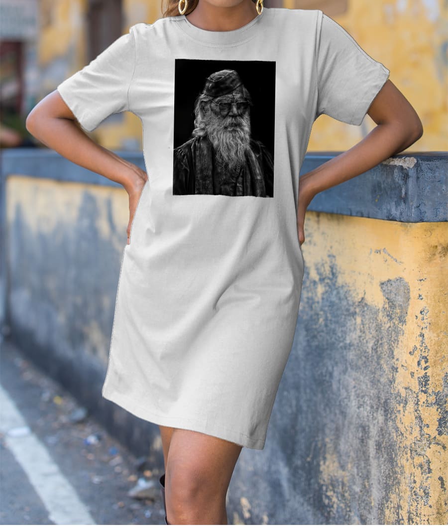 Indian street portrait T-Shirt Dress
