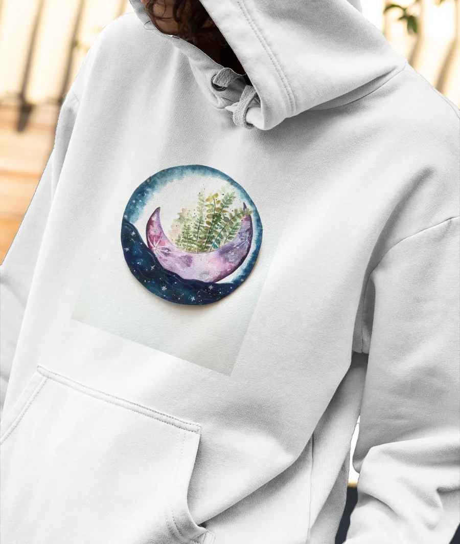 Lunar Dreams Front-Printed Hoodie