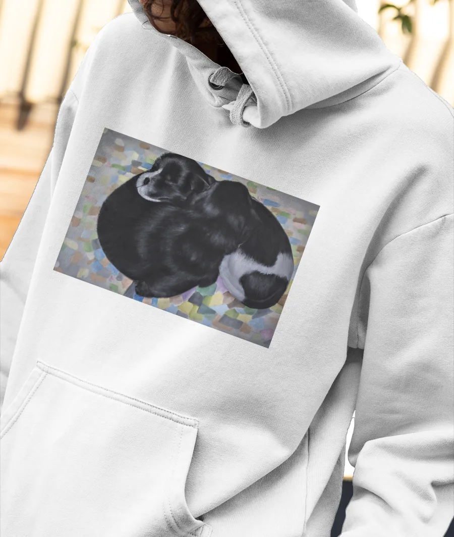 Puppies Front-Printed Hoodie