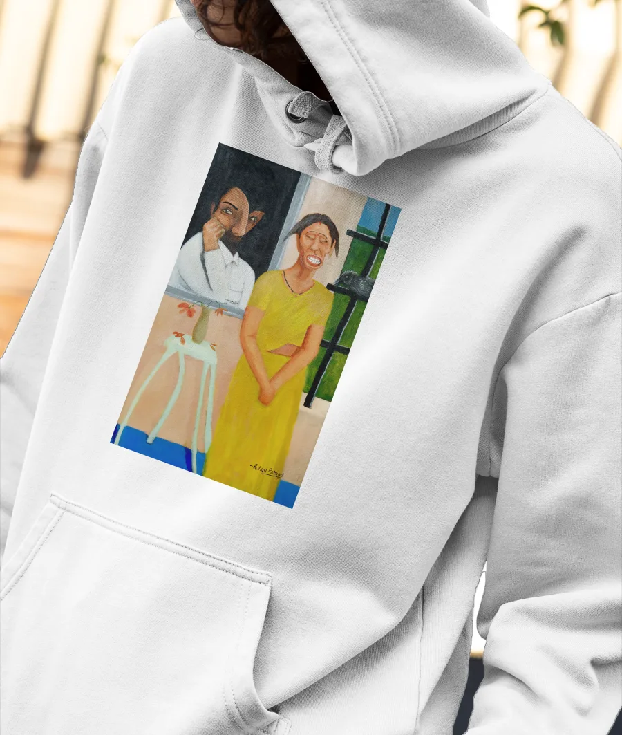 Daily life cartoon Front-Printed Hoodie