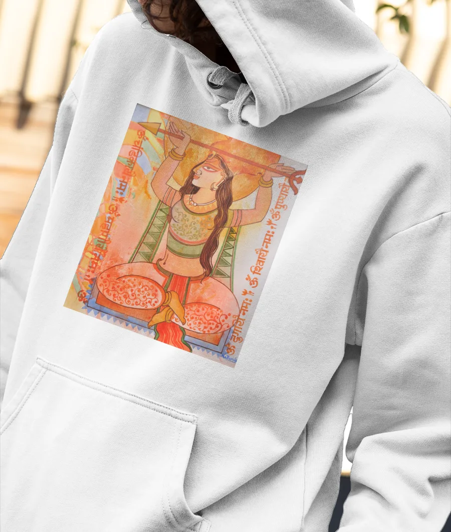 Durga The Power Front-Printed Hoodie