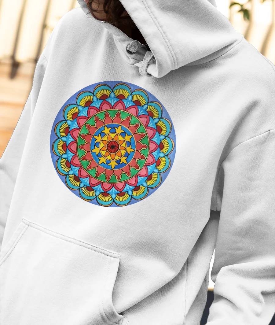 Colorfull Mandala Front-Printed Hoodie