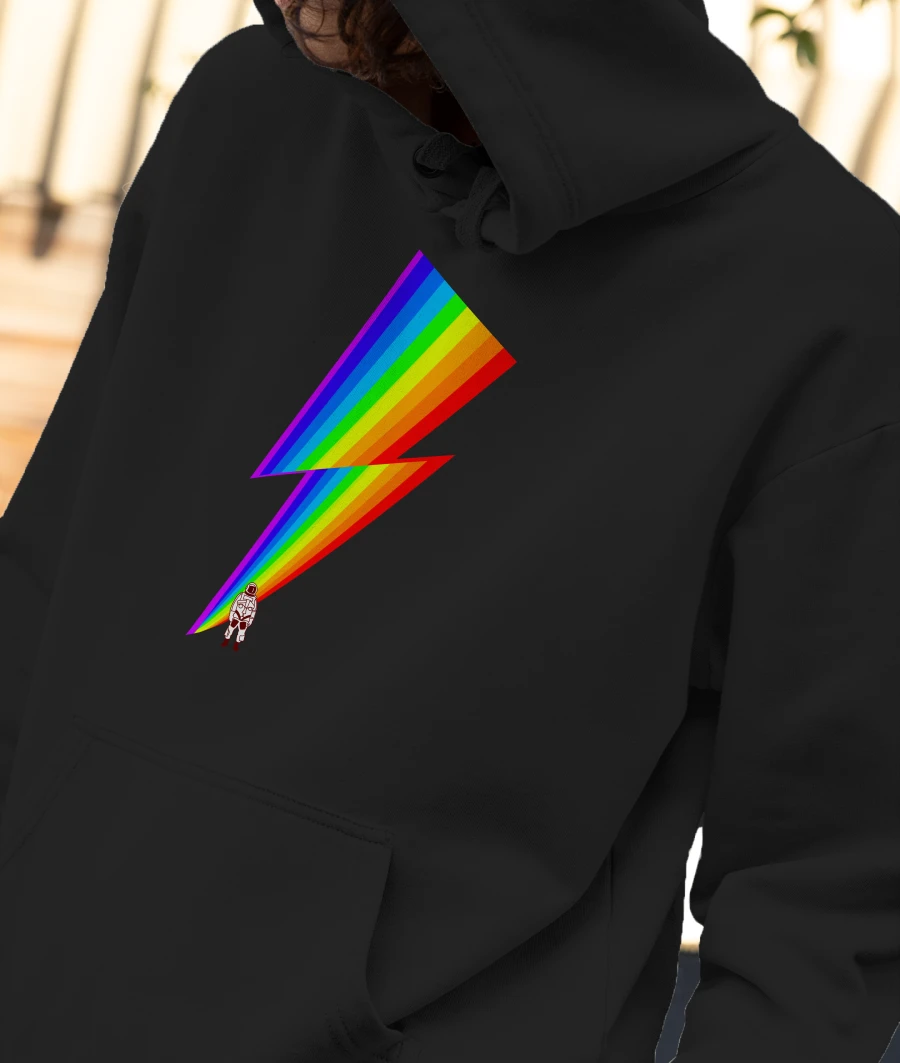 David Bowie- PRIDE Front-Printed Hoodie