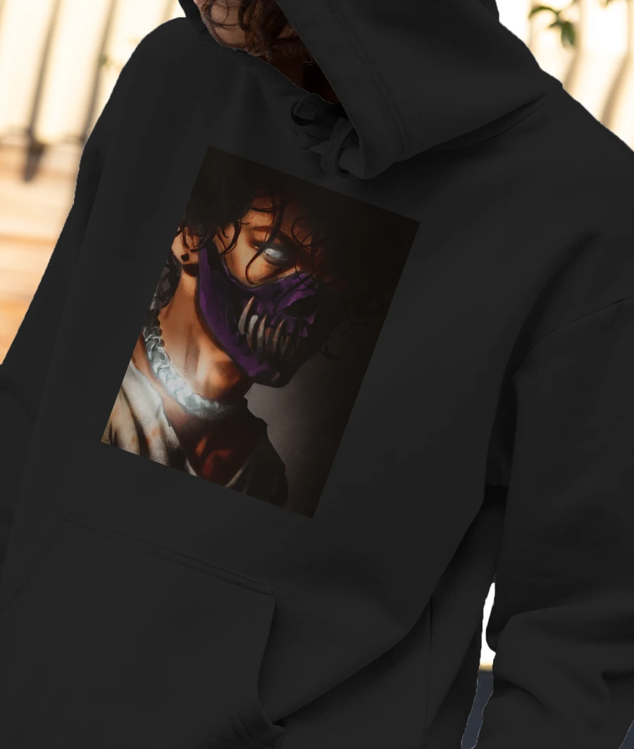 Corpse husband Front-Printed Hoodie