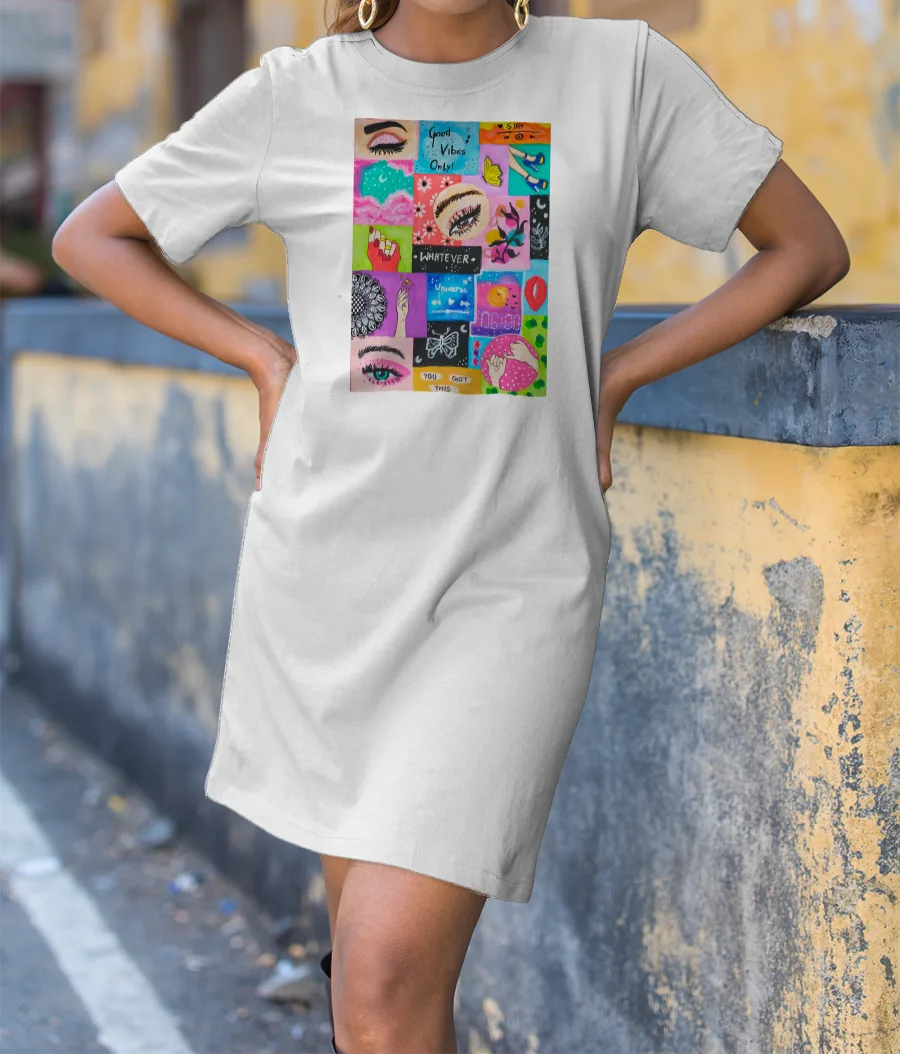 Aesthetics mood board T-Shirt Dress